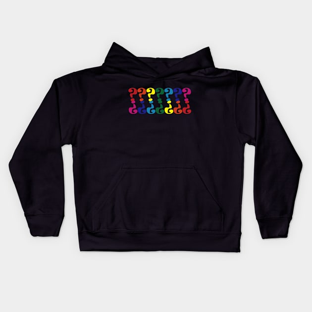 Question Rainbow Kids Hoodie by EunsooLee